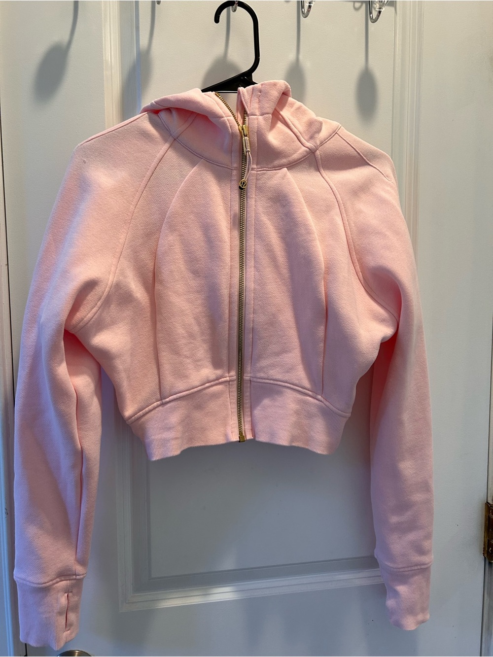 lululemon athletica Light Pink Hooded Zip Jacket